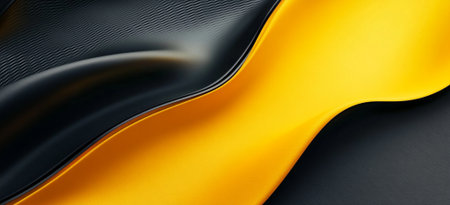 Abstract Black Gold Luxury Wave Design Background Texture art dark rich curve shiny style imageの素材