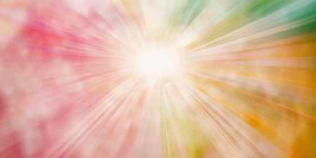 Abstract Pastel Burst Light Rays Background Soft Colorful Radiance Design Art Pink Hope Warm Calmの素材