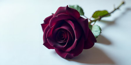 Dark Red Rose Close Up Romantic Flower Love Beauty Botanyの素材