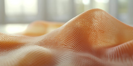 Abstract Orange Netting Texture Background Digital Design Modern Elegant Woven Fabric Pattern Imageの素材