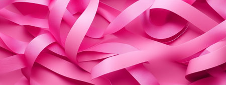 Abstract Pink Ribbons Swirls Elegant Design Background Texture art wave flow soft silk rose curveの素材