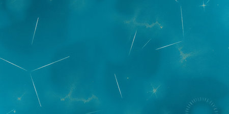 Abstract blue background with white streaksの素材