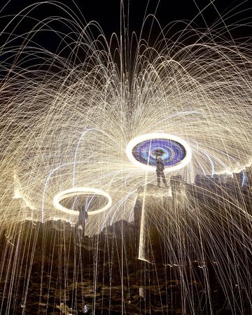 Steelwool photographyの写真素材