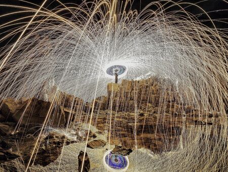 Steelwool photographyの写真素材