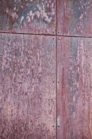 old rusty metal plate