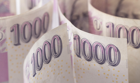 czech money, czech krown, ceska korunaの写真素材