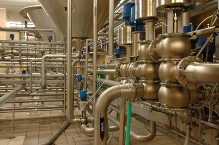 industry interior with lot of pipe ...のeditorial素材