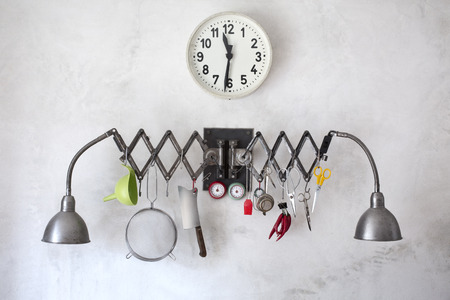 New kitchen in a very modern industrial styleの写真素材