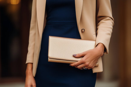 Stylish fashion look with manicured handsの素材