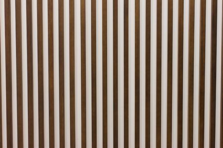 Wooden slats on floor or wall in vertical parallel pattern, background panel texture, horizontal...