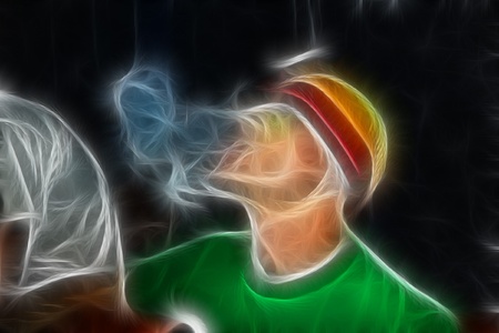 the soul departs from the bodyのイラスト素材