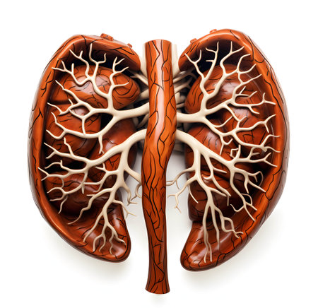 Human kidney anatomy. 3d illustration. Isolated on white background.の素材