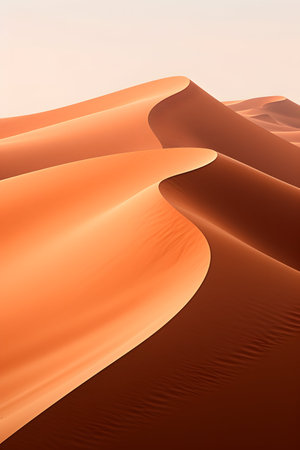 Sand dunes in the Sahara desert. Morocco. Africa. 3d renderingの素材