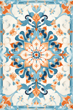 Azulejos portuguese tile azulejos azulejo vectorの素材