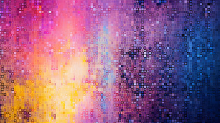 Abstract background. Multicolored mosaic. 3d rendering, 3d illustration.の素材