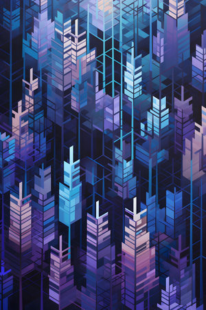 Seamless background pattern. Abstract geometric pattern. Vector illustration.の素材