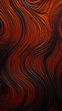 Abstract background with wavy lines in red and black colors. Computer generated graphics.の素材