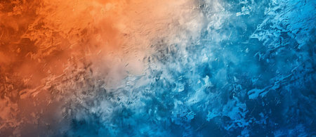 Blue and orange grunge background with space for text or image.の素材