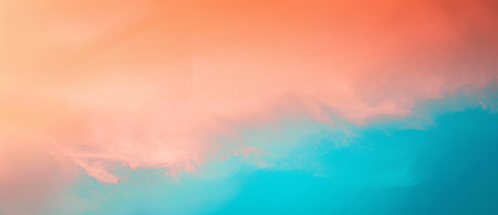 Sunset sky background with a pastel colored, gradient pastelの素材