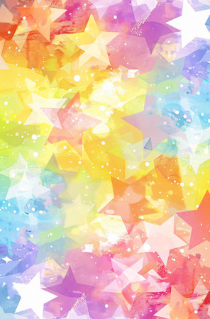 Abstract watercolor background with stars. Vector illustration for your design.の素材