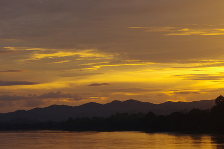 the evening skyの写真素材