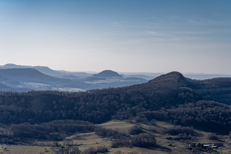 Little village in the middle of the countrysideの写真素材
