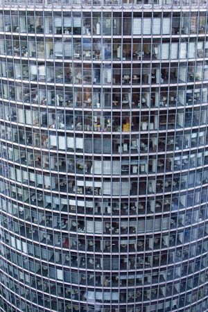 a with glas constructed typical office buildingの写真素材