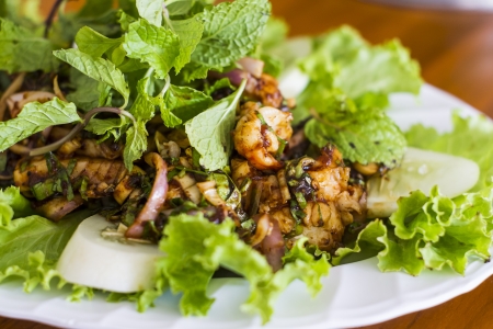 Thai food, Thai Spicy minced pork saladの写真素材