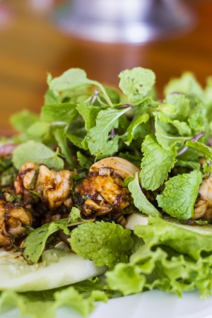 Thai food, Thai Spicy minced pork saladの写真素材