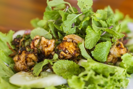 Thai food, Thai Spicy minced pork saladの写真素材
