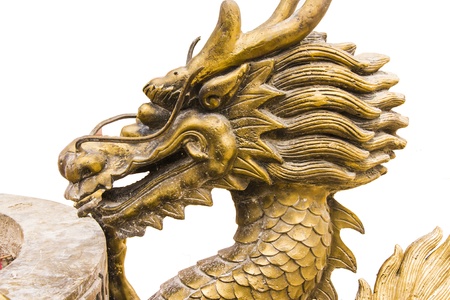 the golden dargonの写真素材