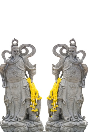 The ancient Chinese warrior statuesのeditorial素材