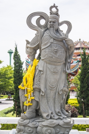 The ancient Chinese warrior statuesのeditorial素材