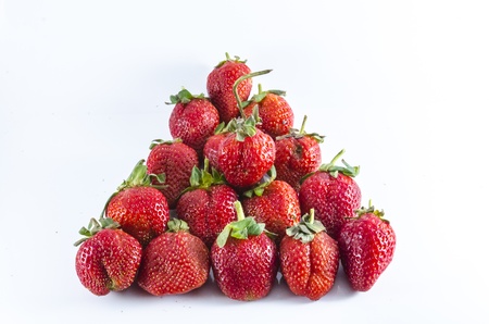 Strawberry on white isolateの写真素材
