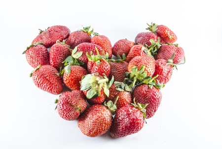 Strawberry on white isolateの写真素材
