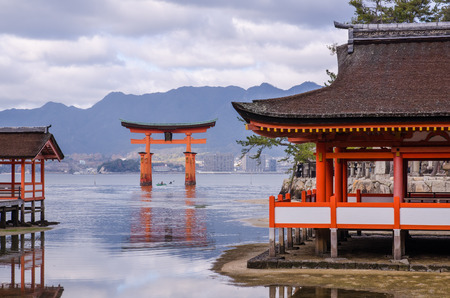 Itsukushima Shrine at Miyajima, Japanのeditorial素材