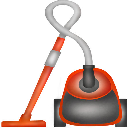 Vacuum cleaner. Vector illustration isolated on a white background.の写真素材