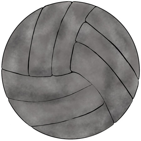 Volleyball ball isolated on white background. Vector illustration. Eps 10.の写真素材
