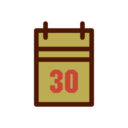 date icon on whiteの写真素材