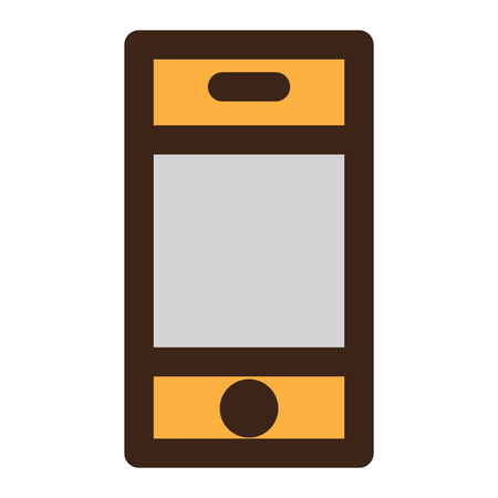 smartphone icon on whiteの写真素材