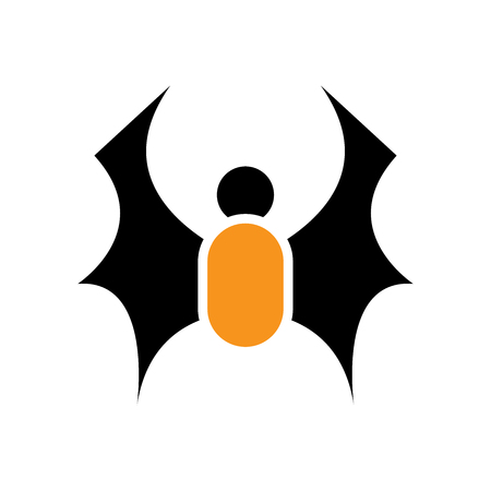 halloween icon on white backgroundの写真素材
