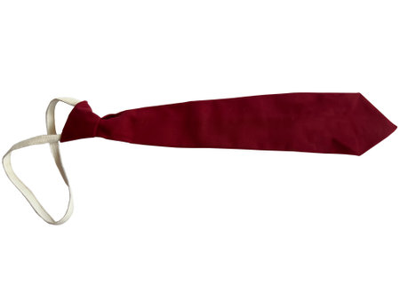 elementary school red ribbon on white backgroundの写真素材