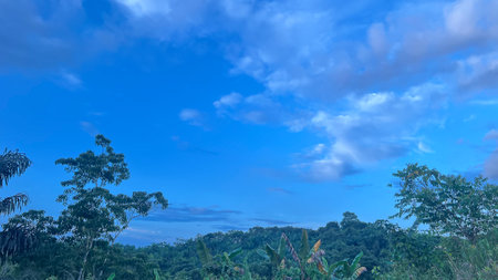 Sky blue background. Sky cloud clearの写真素材