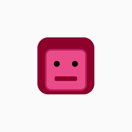Robot head icon. Vector AI technology concept symbol or design element in flat style.のイラスト素材
