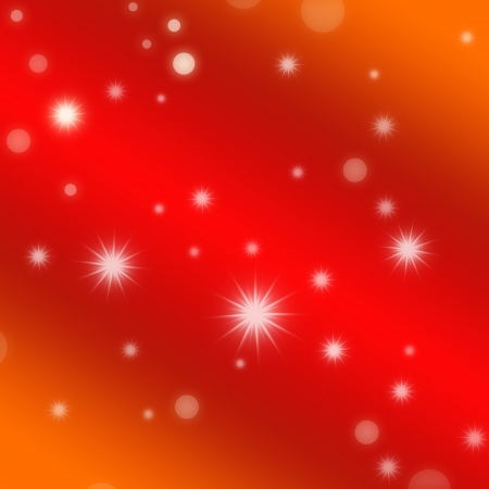 Abstract New Year background with falling snowflakes in red hot colorsの写真素材