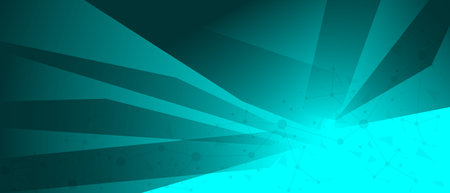 Abstract blue tone polygon geometric background illustrationの写真素材