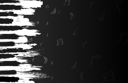 black Music conceptual illustrationの写真素材
