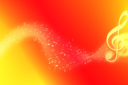 Abstract art music backgroundの写真素材