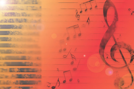 music grunge backgroundの写真素材