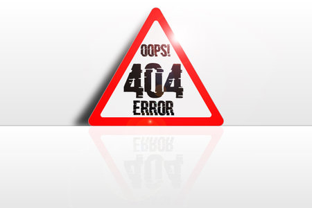Concept page 404 errorの写真素材